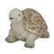 14" Gray Stone Farmhouse Turtle Garden Sculpture